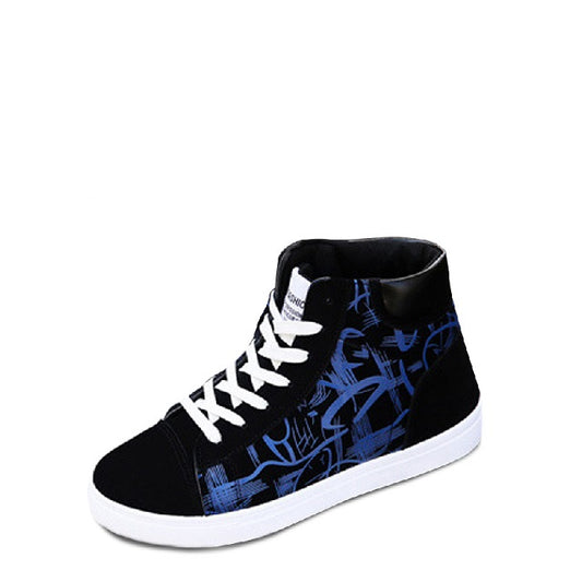 Abstract Canvas Sneakers