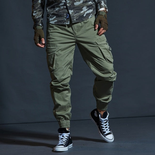 Military Style Multi-Pocket Joggers