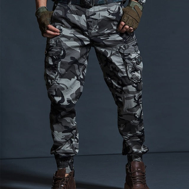 Military Style Multi-Pocket Joggers