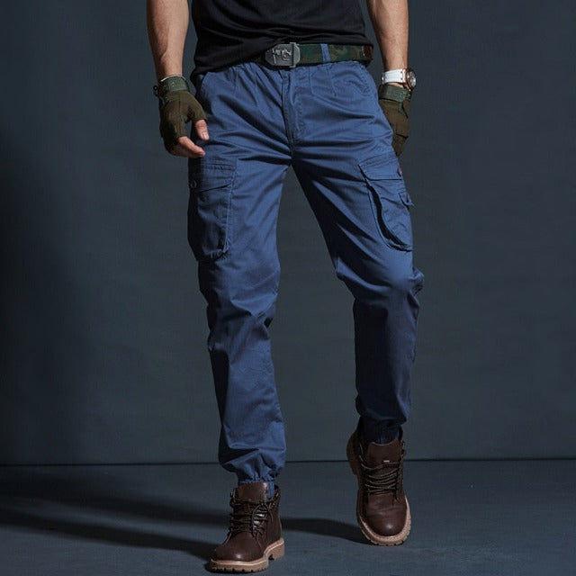 Military Style Multi-Pocket Joggers