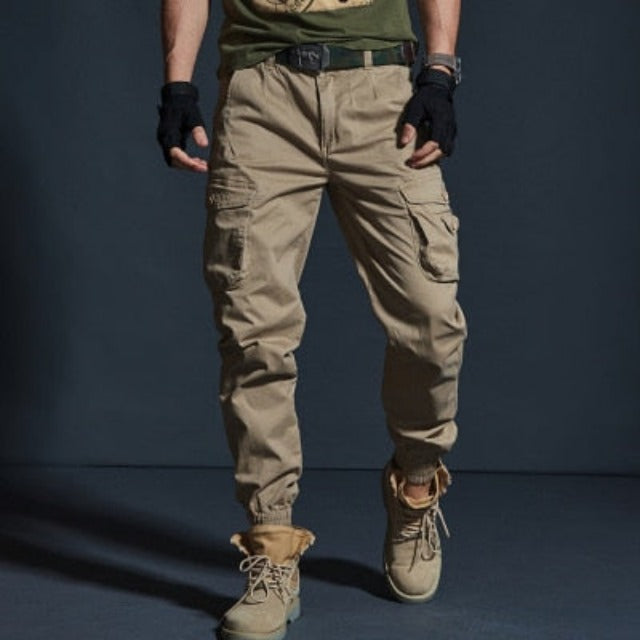 Military Style Multi-Pocket Joggers