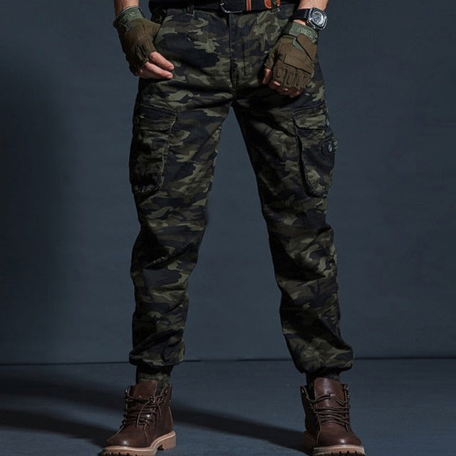 Military Style Multi-Pocket Joggers