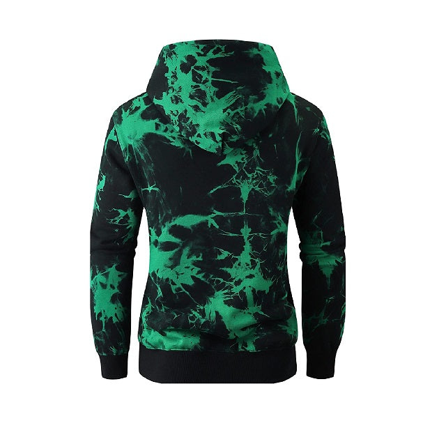 Men's Tie-Dye printed Pullover Hooded Sweatshirt