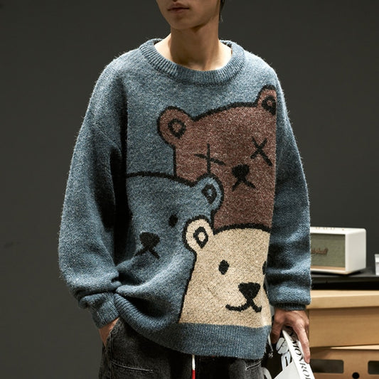 Cartoon Bear Pullover Sweater