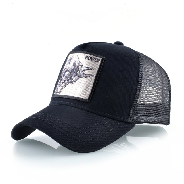 Animal Embroidered Baseball Snapback