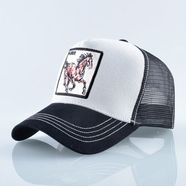 Animal Embroidered Baseball Snapback
