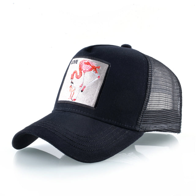Animal Embroidered Baseball Snapback