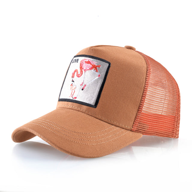 Animal Embroidered Baseball Snapback