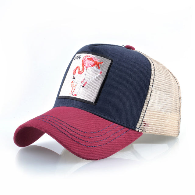 Animal Embroidered Baseball Snapback