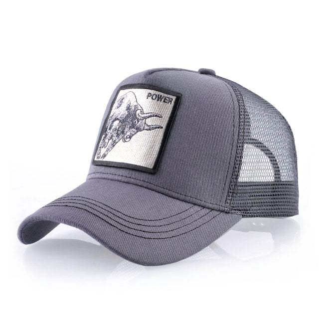 Animal Embroidered Baseball Snapback