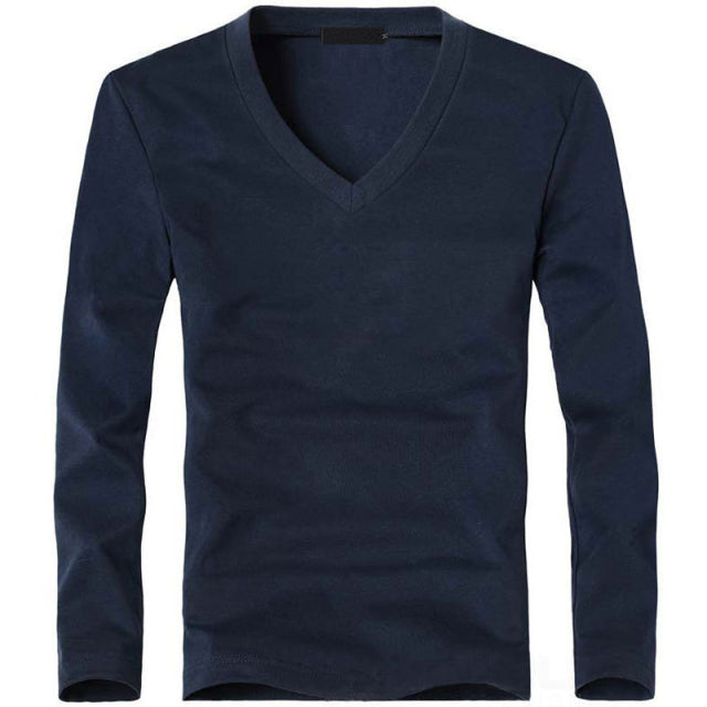 Men's V-Neck Long Sleeve