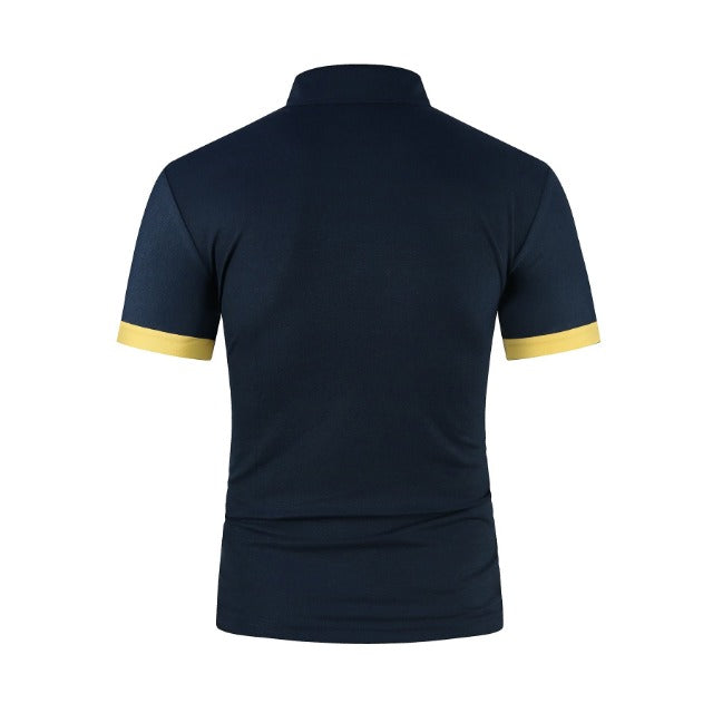 Men's Three Button Collar Top