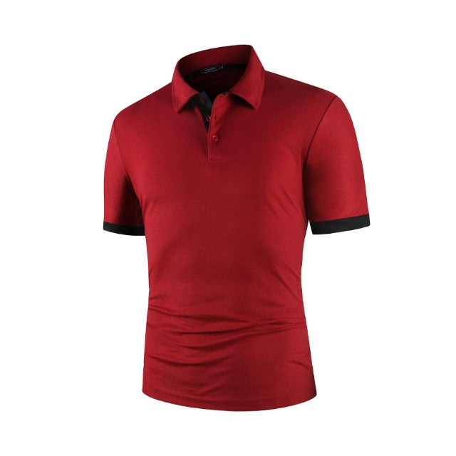 Men's Three Button Collar Top
