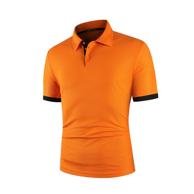 Men's Three Button Collar Top