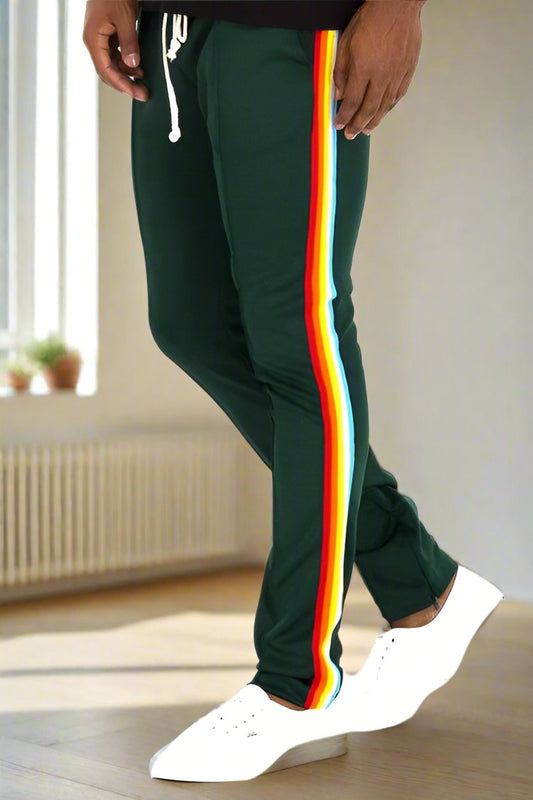 Rainbow Tape Track Pants