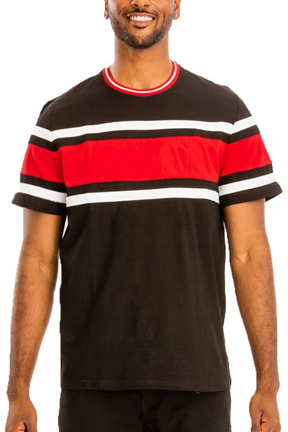 Cotton Three Striped T-Shirt