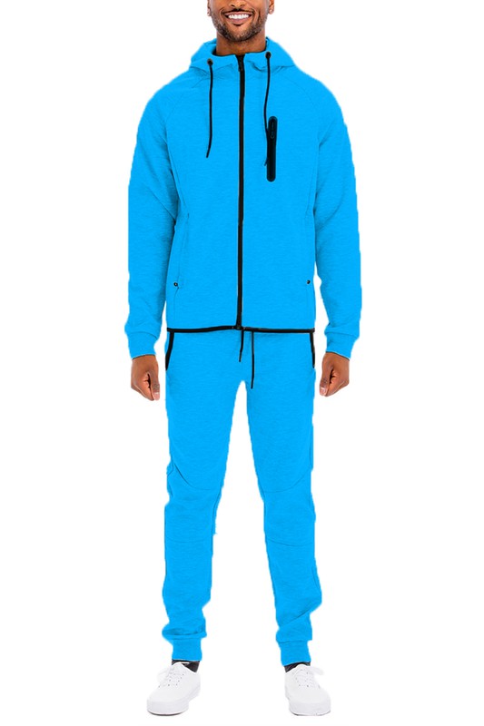 Dynamic Active Solid Color Tech Suit