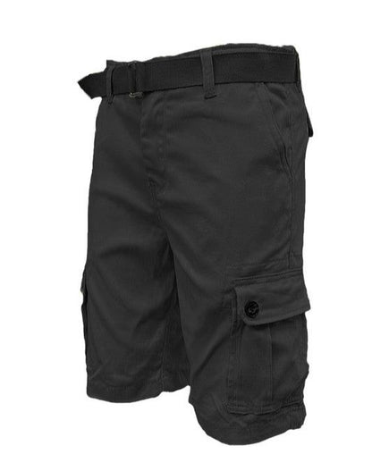 Men's Belted Cargo Shorts with Belt