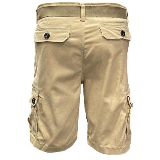 Men's Belted Cargo Shorts with Belt