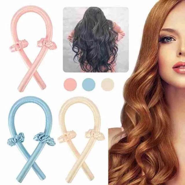 Heatless Hair Ribbon Curling Rods