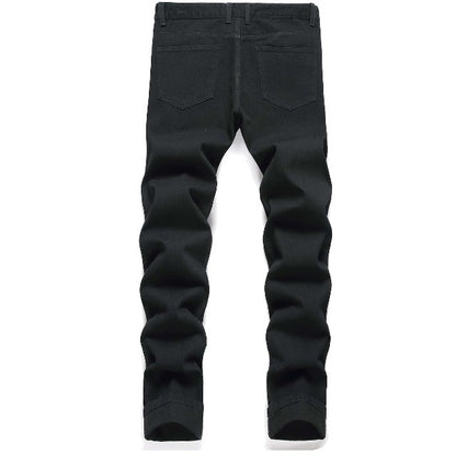 Men's Spider Web Print Jeans