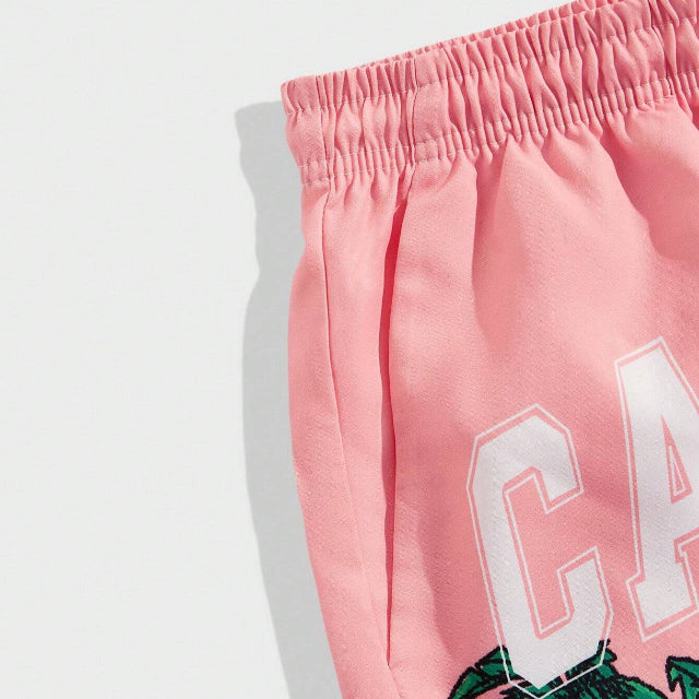 Men's Palm Tree Printed Shorts