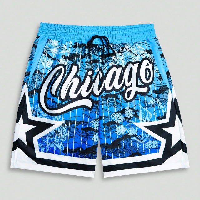 Men's Anime Woven Shorts