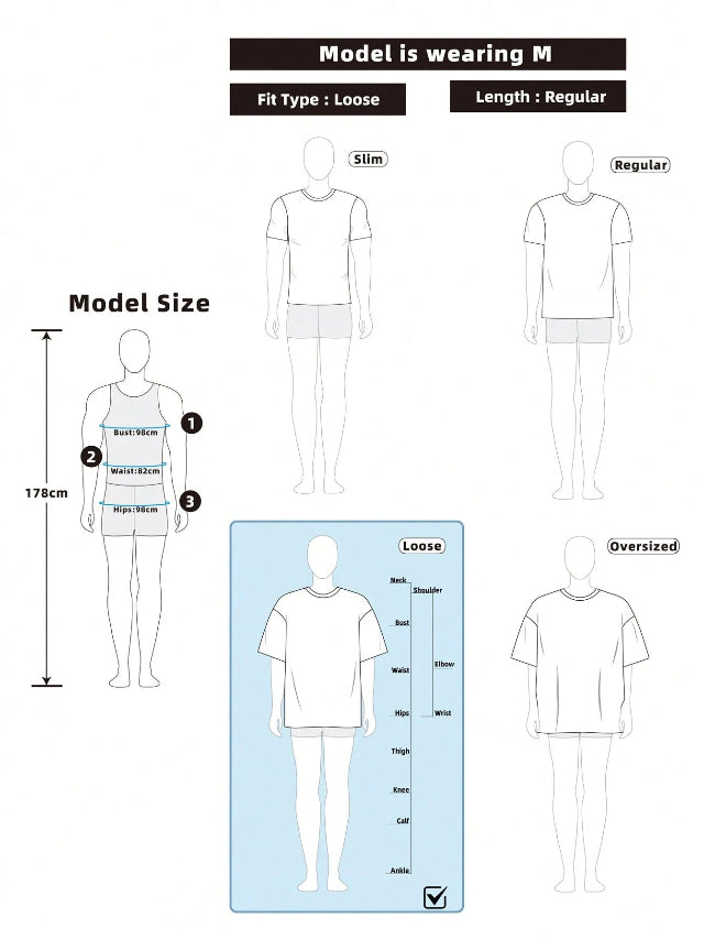 Men's Skull Round Neck Short Sleeve Printed Simple T-Shirt