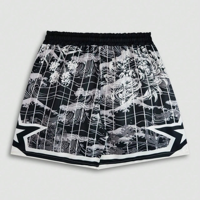 Men's Anime Woven Shorts