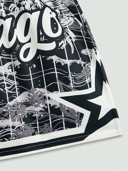 Men's Anime Woven Shorts
