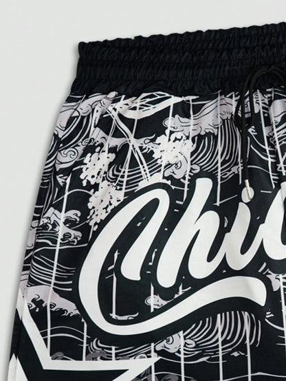 Men's Anime Woven Shorts