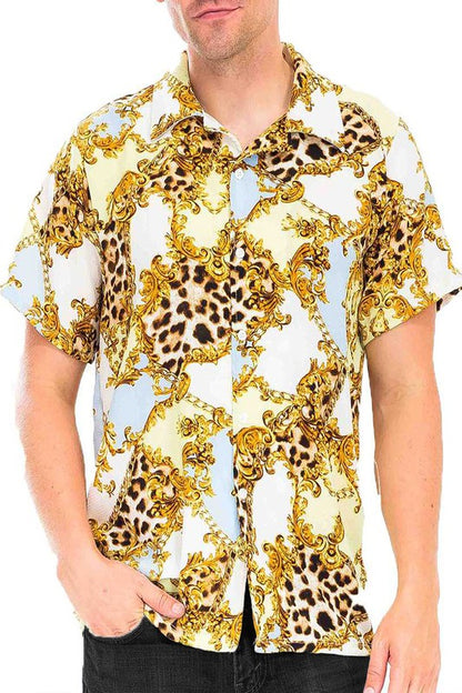 Leopard Cheetah Button Down Shirt