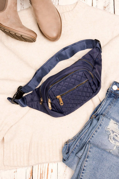 Quilted Belt Sling Carry Bag