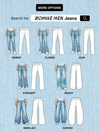 Men's Rhinestone Cross Graphic Slant Pocket Denim Jeans