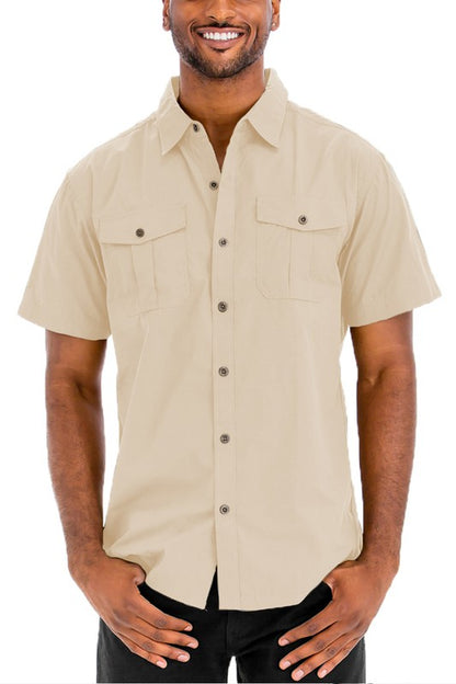 Classic Two Chest Pocket Button Down Shirt