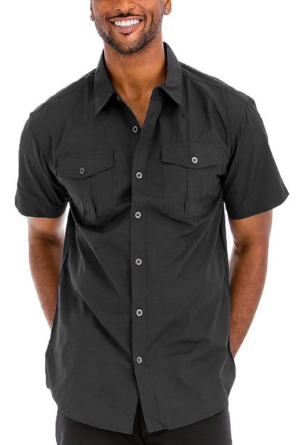 Classic Two Chest Pocket Button Down Shirt