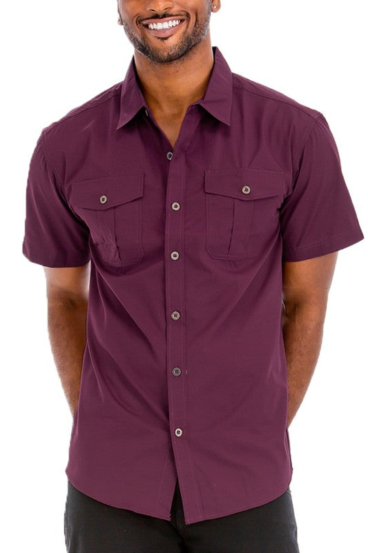 Classic Two Chest Pocket Button Down Shirt