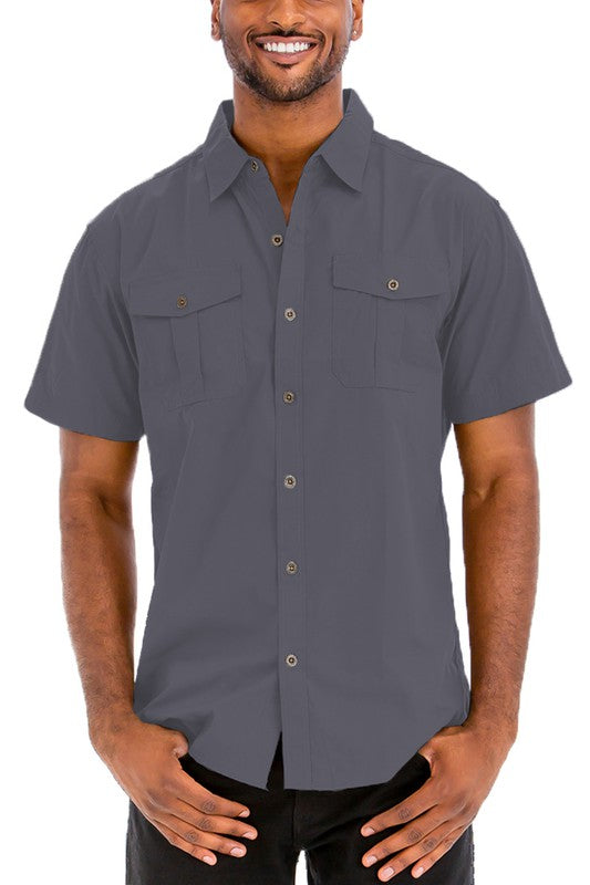 Classic Two Chest Pocket Button Down Shirt