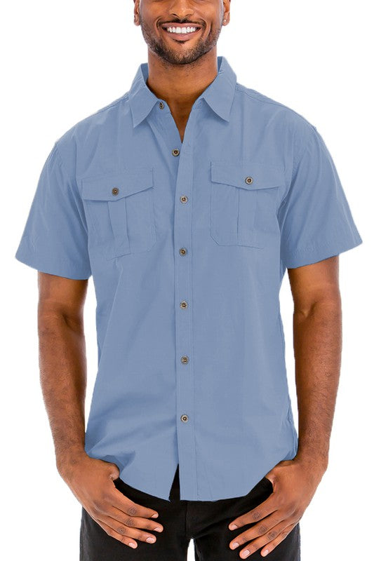 Classic Two Chest Pocket Button Down Shirt