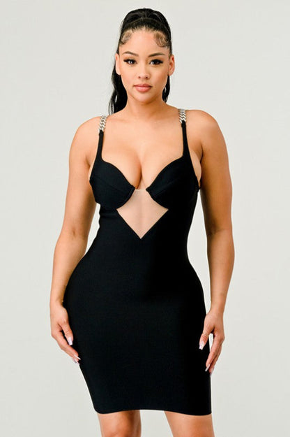 Spicy Bandage Mini Cocktail Dress