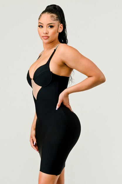 Spicy Bandage Mini Cocktail Dress