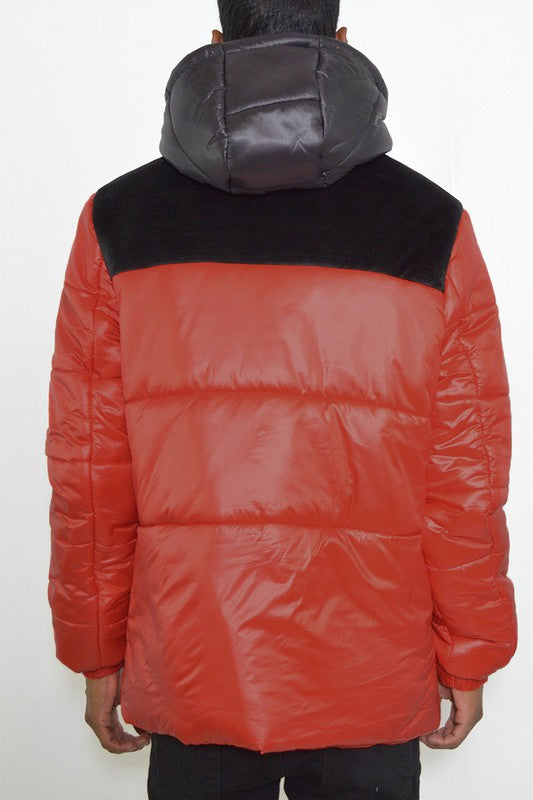 Men's Padded Puffer Hooded Jacket