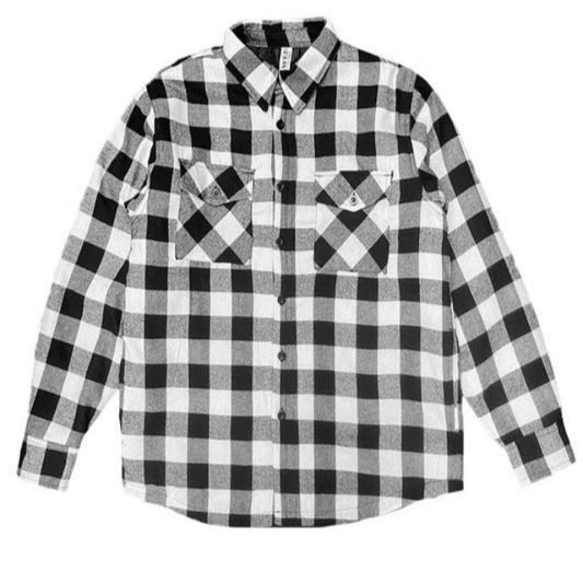 Mens Quilted Padded Flannel