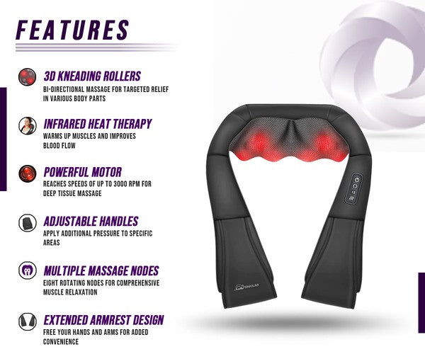 Heated Rolling Neck and Shoulder Massager