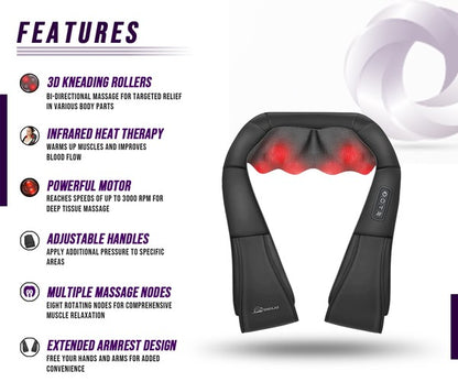 Heated Rolling Neck and Shoulder Massager