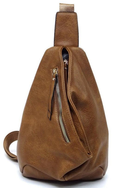 Leather Crossbody Backpack