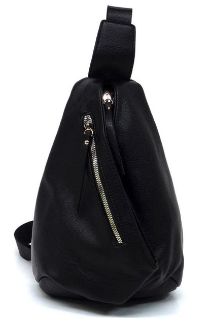 Leather Crossbody Backpack