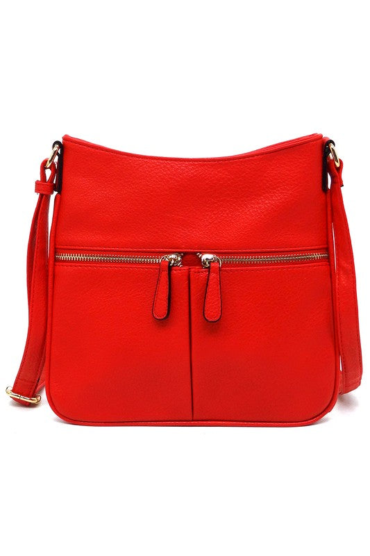 Front Zip Pocket Crossbody Bag