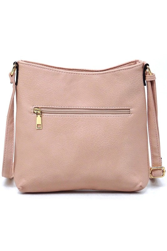 Front Zip Pocket Crossbody Bag