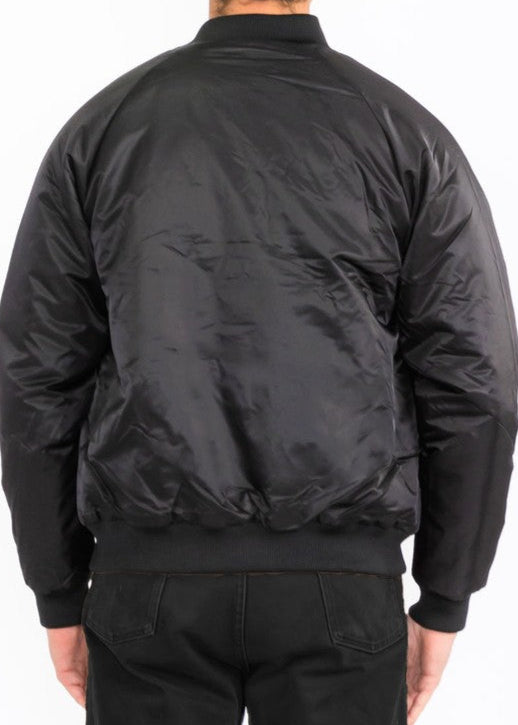 Men's Polyester Windbreaker Winter Bomber Jacket